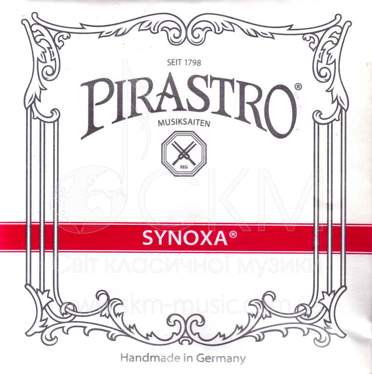 Струна для скрипки Соль PIRASTRO SYNOXA, нейлон/серебряная обмотка