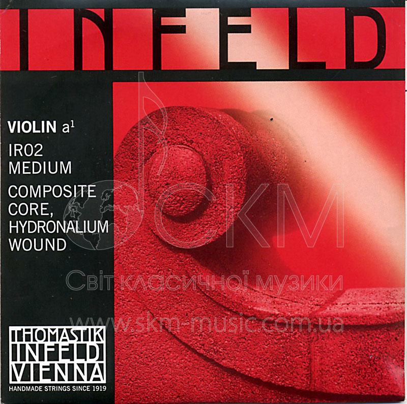 Струна для скрипки Ля THOMASTIK INFELD RED, композитная синтетическая основа /обмотка — гидроналиум