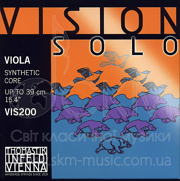 Комплект струн для альта THOMASTIK VISION SOLO (VIS21, VIS22, VIS23, VIS24)