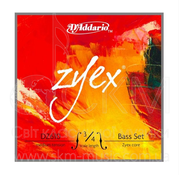 Комплект cтрун для контрабаса D'ADDARIO ZYEX