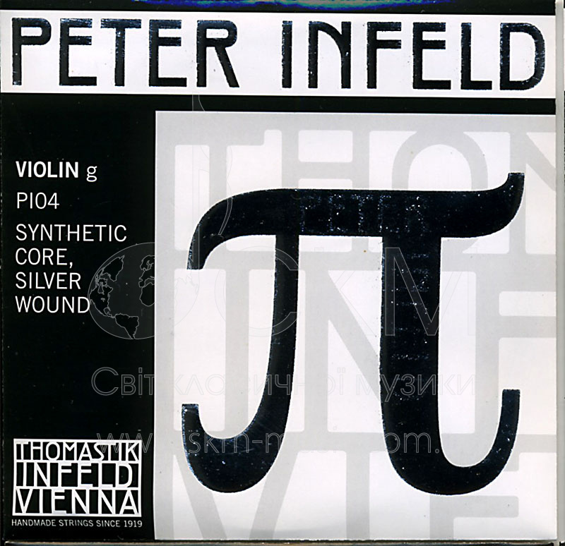 Струна для скрипки Соль THOMASTIK PETER INFELD, синтетика, серебряная обмотка