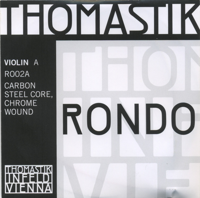 Струна для скрипки Ля THOMASTIK RONDO, карбоновая сталь, хромовая обмотка