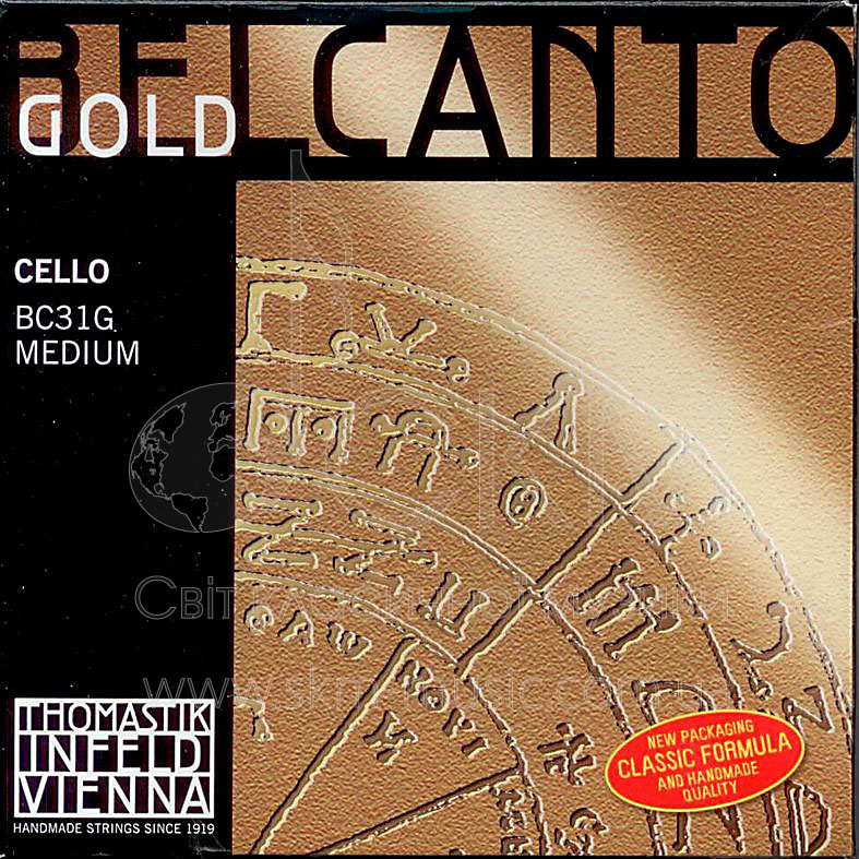 Струна для виолончели Соль THOMASTIK BELCANTO GOLD, смешанная обмотка