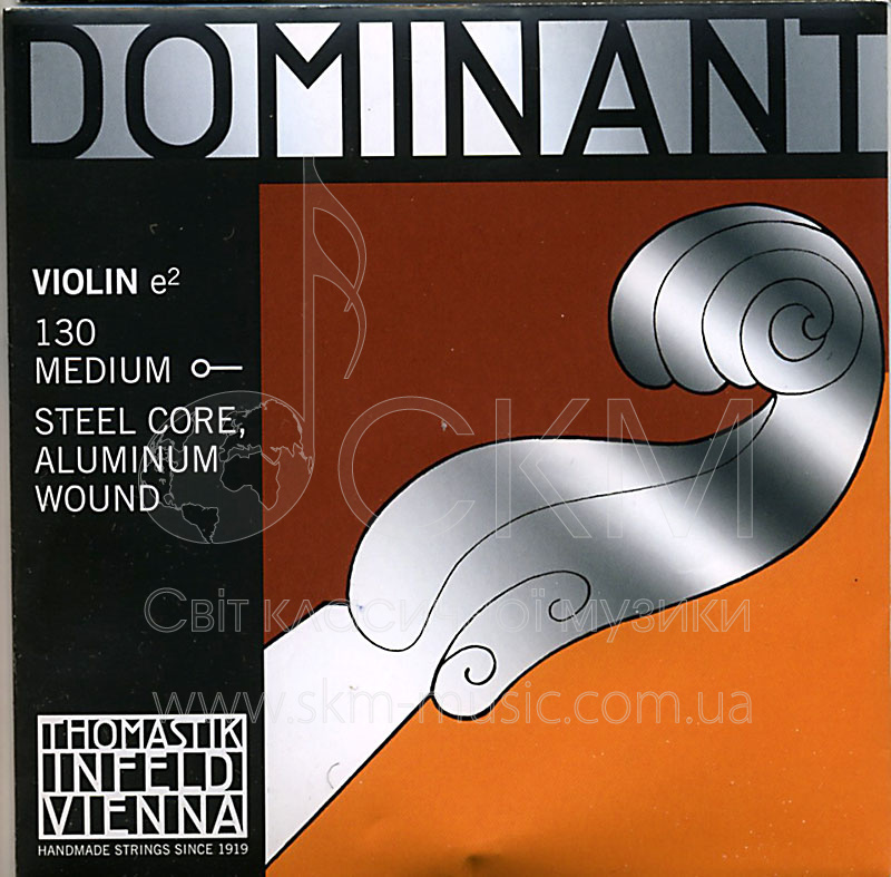 Струна для скрипки Ми THOMASTIK DOMINANT, алюминиевая обмотка, петля
