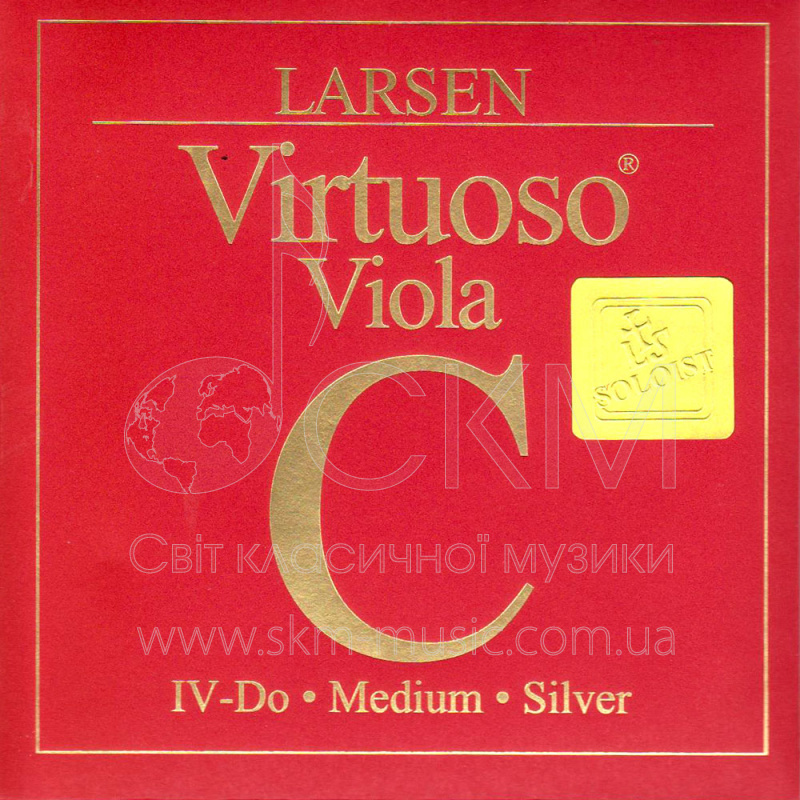 Струна для альта До LARSEN VIRTUOSO SOLOIST, основа жили мультиволокно/обмотка серебро