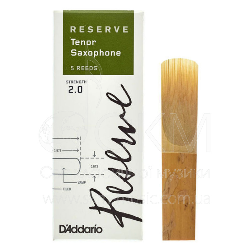 Трости для саксофона тенор D'Addario (Rico) Reserve, штука 