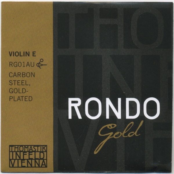 Струна для скрипки Ми THOMASTIK RONDO GOLD, карбоновая сталь/золотое покрытие, съемный шарик