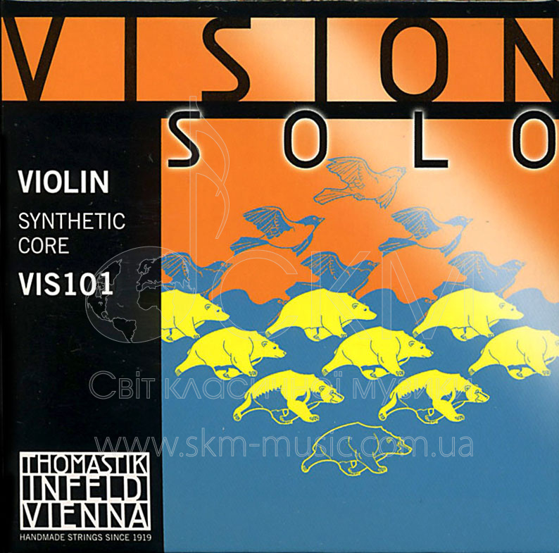 Комплект струн для скрипки THOMASTIK VISION SOLO (VIS01, VIS02, VIS03A, VIS04)