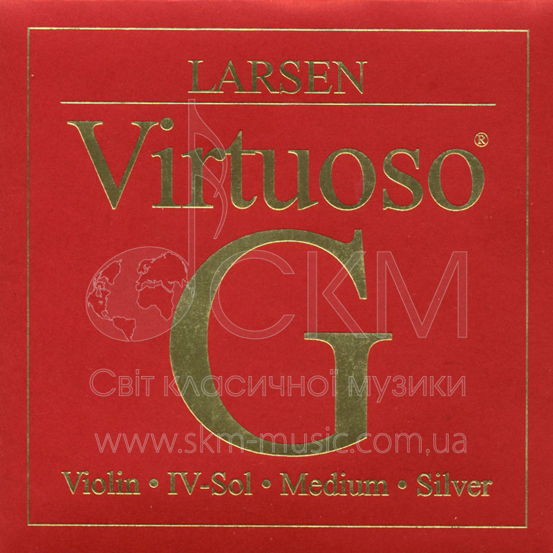Струна для скрипки Соль LARSEN VIRTUOSO, синтетика/серебряная обмотка