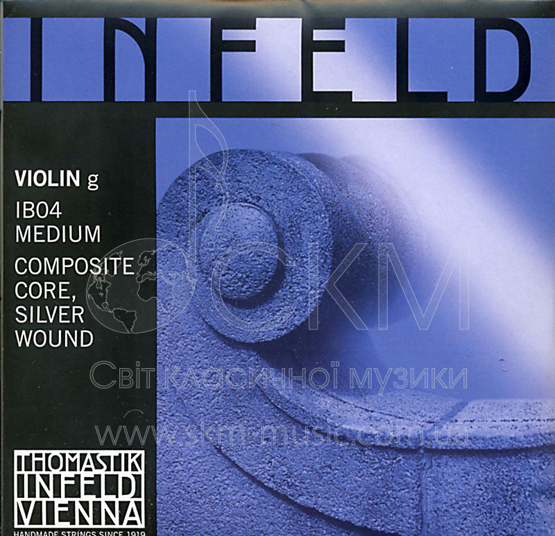 Струна для скрипки Соль THOMASTIK INFELD BLUE, композитная синтетическая основа /обмотка — серебро