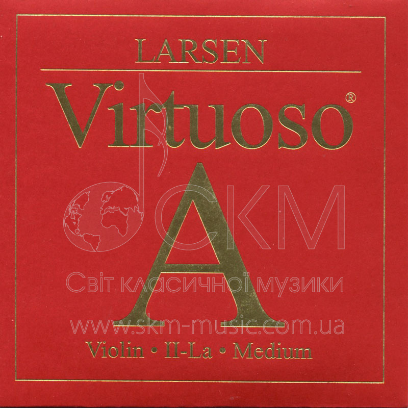 Струна для скрипки Ля LARSEN VIRTUOSO, синтетика/алюминиевая обмотка