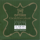 Струна для скрипки Ми OPTIMA GOLDBROKAT PREMIUM 24K Gold, золото, 0,28мм, extra strong