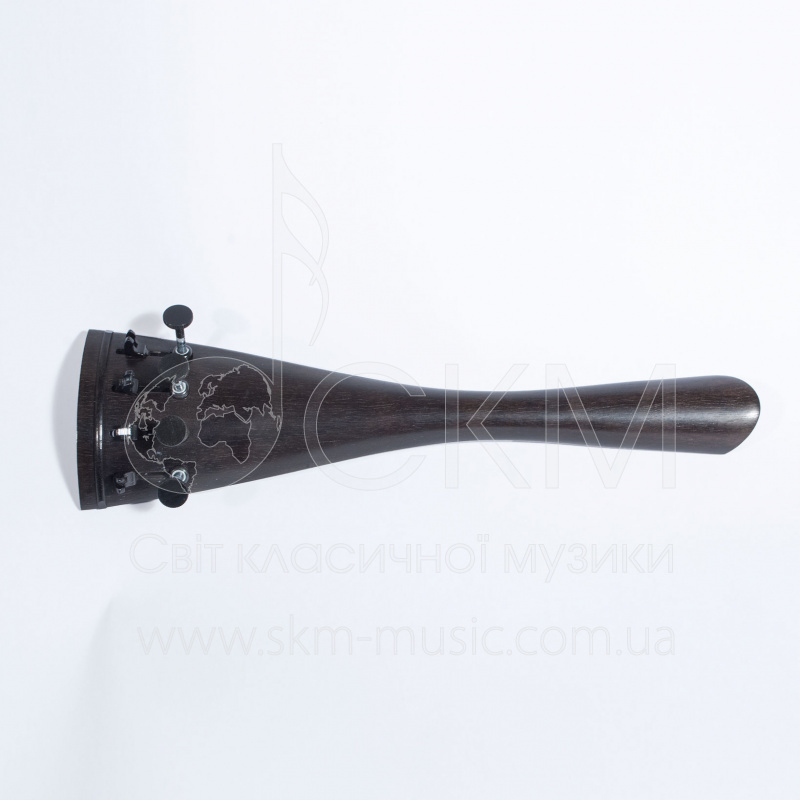 Подгрифник для виолончели ULSA французская модель, черное дерево, c машинками, с подвеской