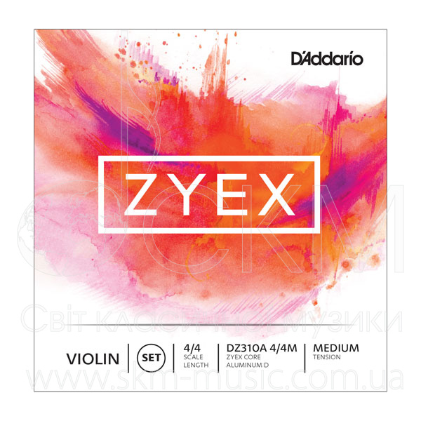 Струна для скрипки Ре D'ADDARIO ZYEX, синтетика/серебро