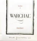 Струна для скрипки Ля WARCHAL AMBER, гидроналиум/гидроналиум