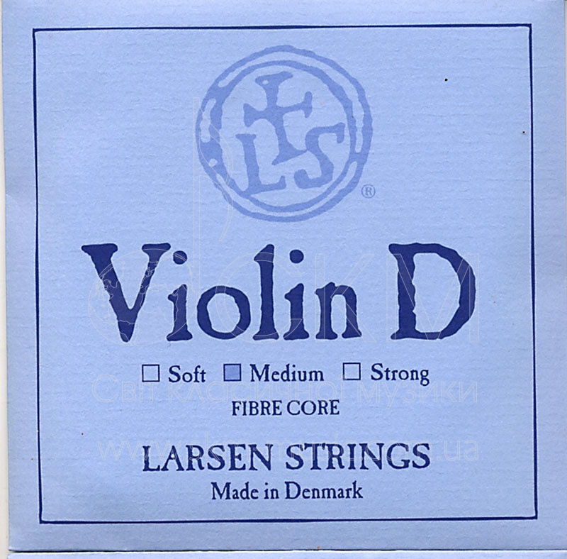 Струна для скрипки Ре LARSEN, синтетика/алюминиевая обмотка