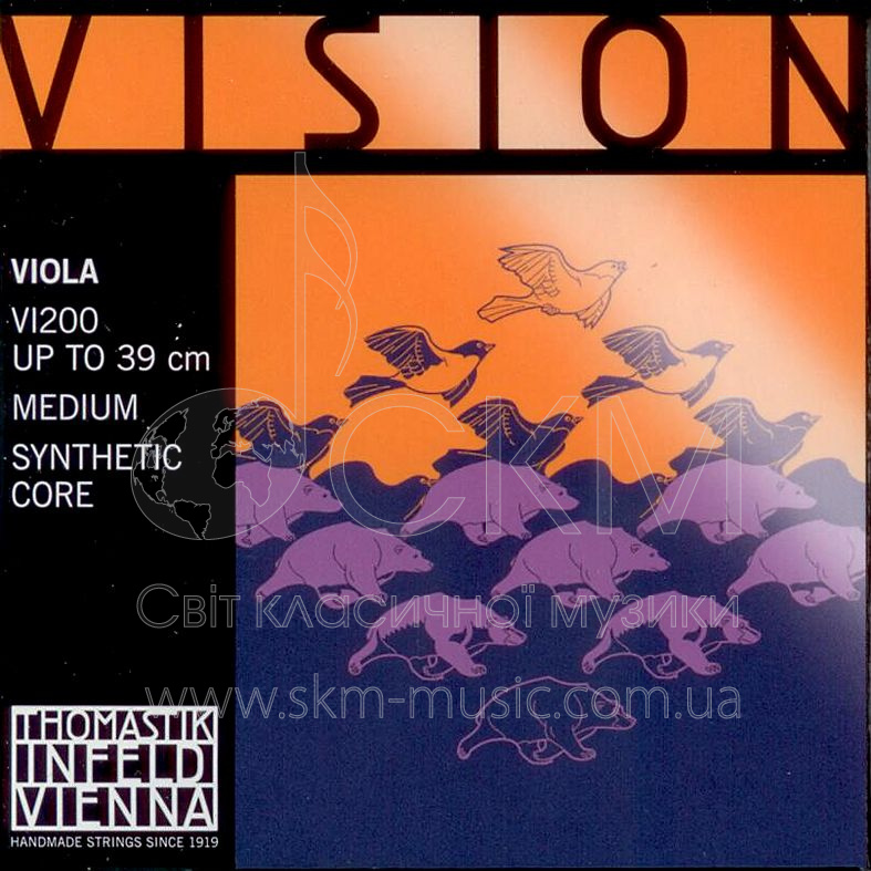 Комплект струн для альта THOMASTIK VISION (VI21, VI22A, VI23, VI24)
