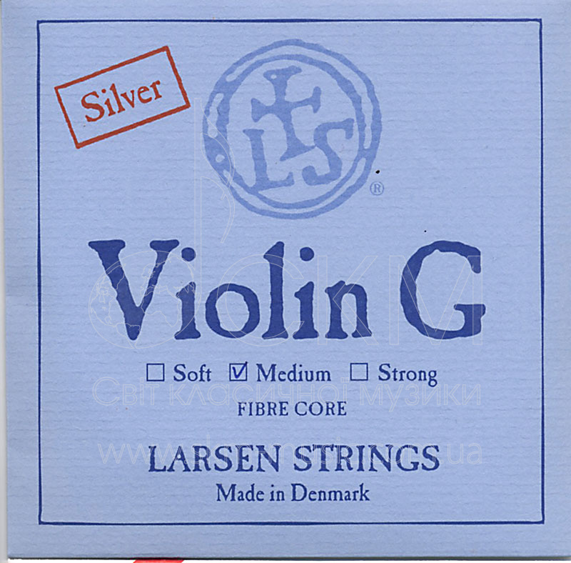 Струна для скрипки Соль LARSEN, синтетика/серебряная обмотка