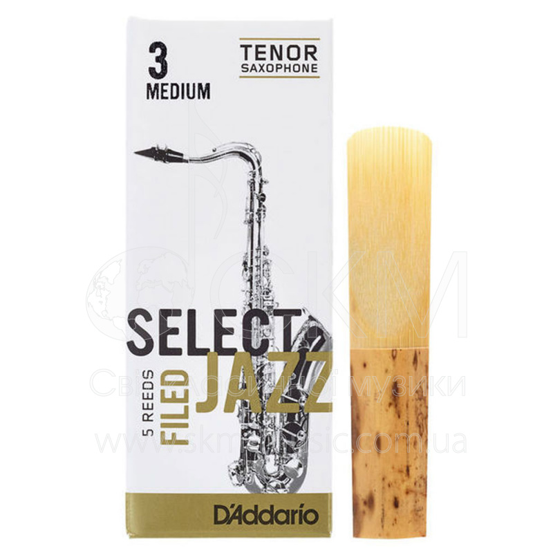Трости для саксофона тенор D'Addario (Rico) Select Jazz Filed, штука