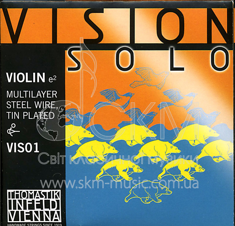 Ми THOMASTIK VISION SOLO,  многослойная луженая сталь, съемный шарик