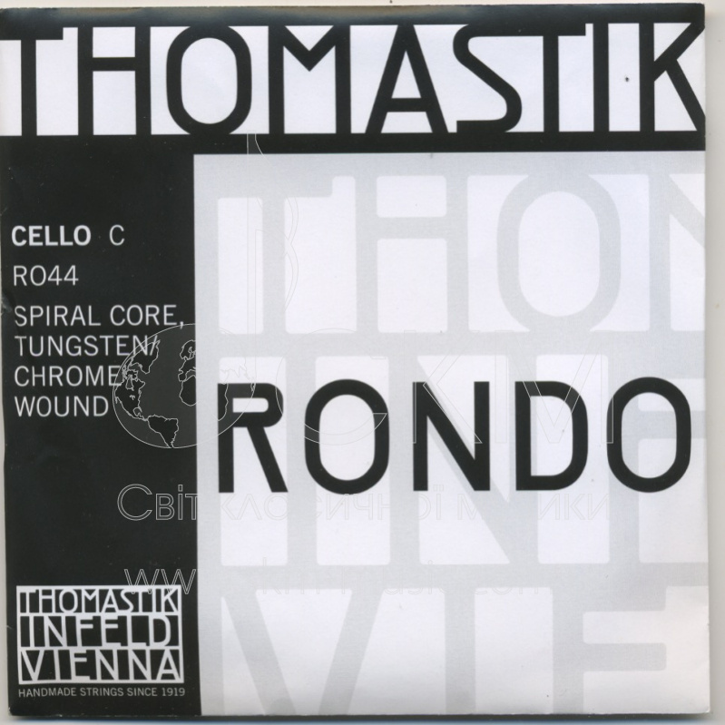 Струна для виолончели До THOMASTIK RONDO, спиральный стальной сердечник/вольфрам-хром обмотка