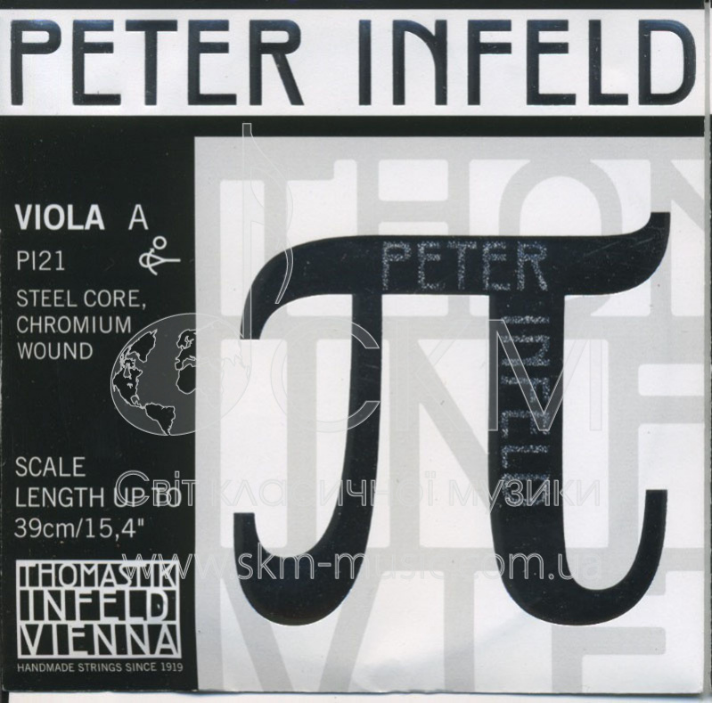 Струна для альта Ля THOMASTIK PETER INFELD, основа сталь/хромовая обмотка