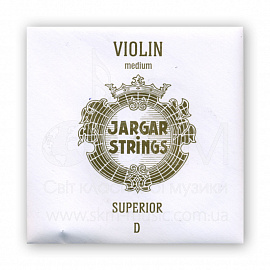 Струна для скрипки Ре JARGAR SUPERIOR, синтетика/серебряная обмотка