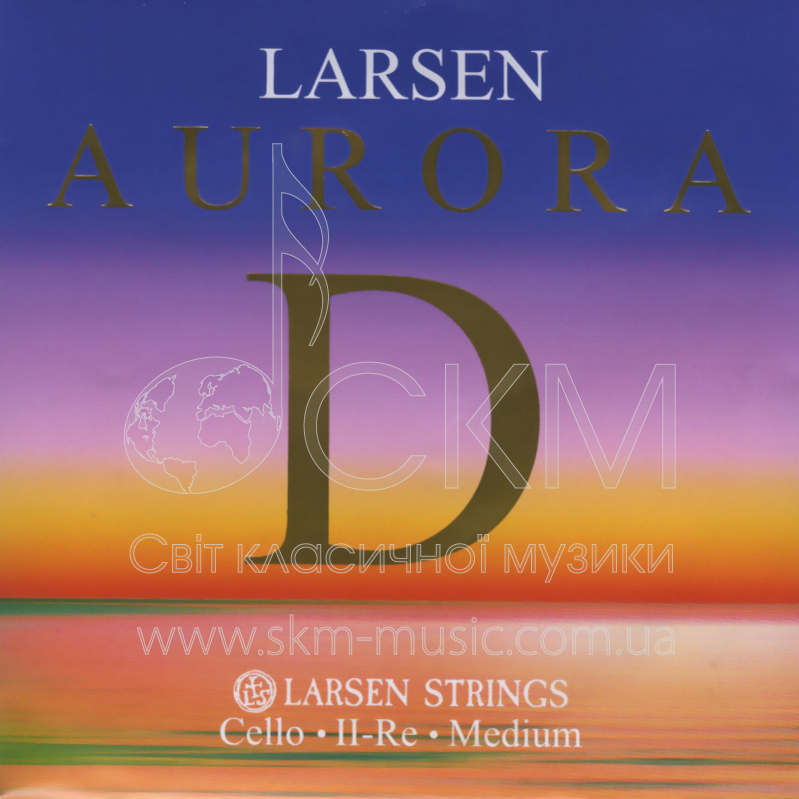 Струна для виолончели Ре LARSEN AURORA, хромсталь