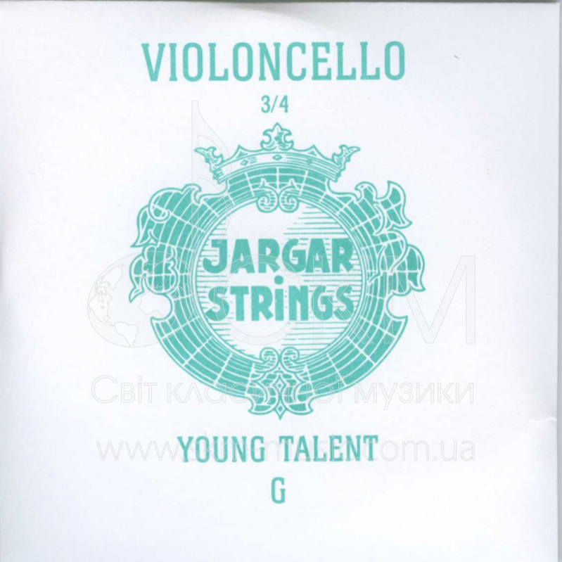 Струна для виолончели Соль JARGAR YOUNG TALENT 3/4, хромсталь