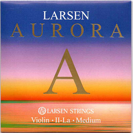Струна для скрипки Ля LARSEN LARSEN AURORA, синтетика/алюминиевая обмотка