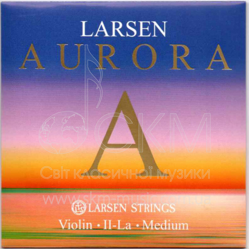 Струна для скрипки Ля LARSEN LARSEN AURORA, синтетика/алюминиевая обмотка