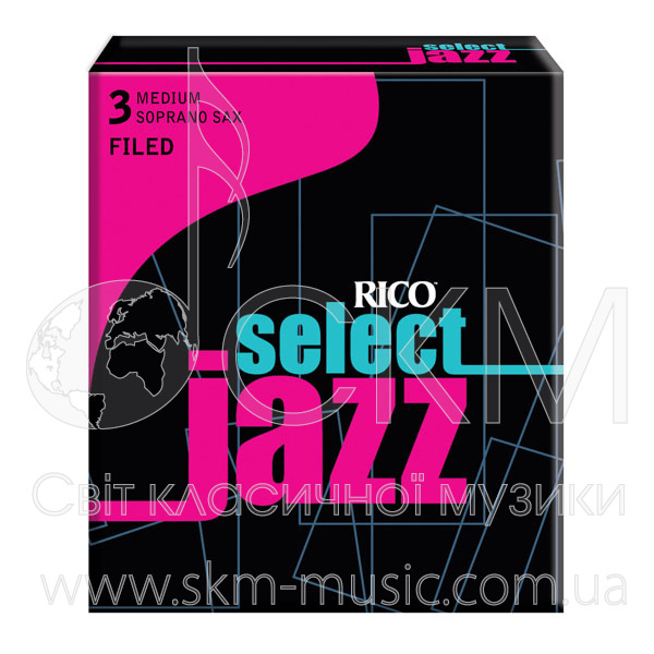 Трости для саксофона сопрано Rico Select Jazz Filed, штука
