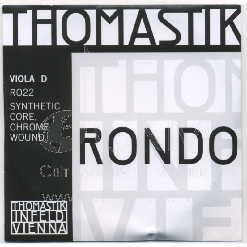 Струна для альта Ре THOMASTIK RONDO, синтетика/хромовая обмотка