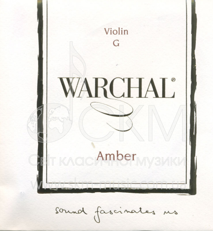 Струна для скрипки Соль WARCHAL AMBER, нержавеющая сталь/чистое серебро