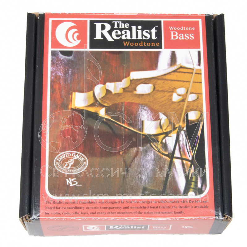 The Realist Piezo pickup пьезо звукосниматель для контрабаса (с медной накладкой на дереве)