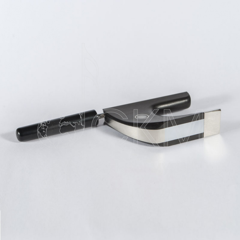 Колодка для контрабасового (немецкая модель) смычка Paulus, мельхиор (nickel-silver)