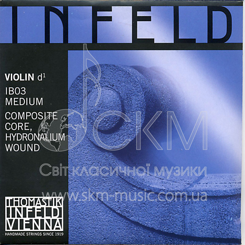 Violin string D THOMASTIK INFELD BLUE composite synthetic base