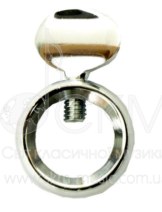 Кольцо с винтом для фиксации (контрабасовый шпиль), никелированное