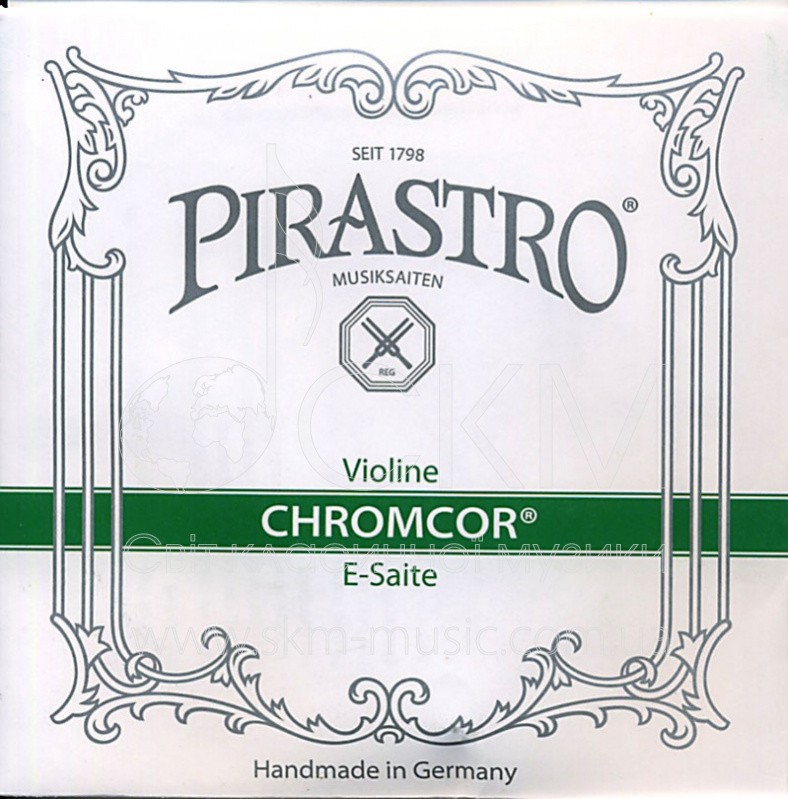 Струна для скрипки Ми PIRASTRO CHROMCOR малых размеров, хромсталь, шарик