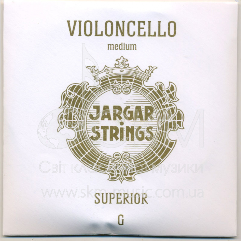 Струна для виолончели Соль JARGAR SUPERIOR, хромсталь/вольфрам