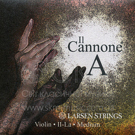 Струна для скрипки Ля LARSEN IL CANNONE, синтетика/алюминиевая обмотка