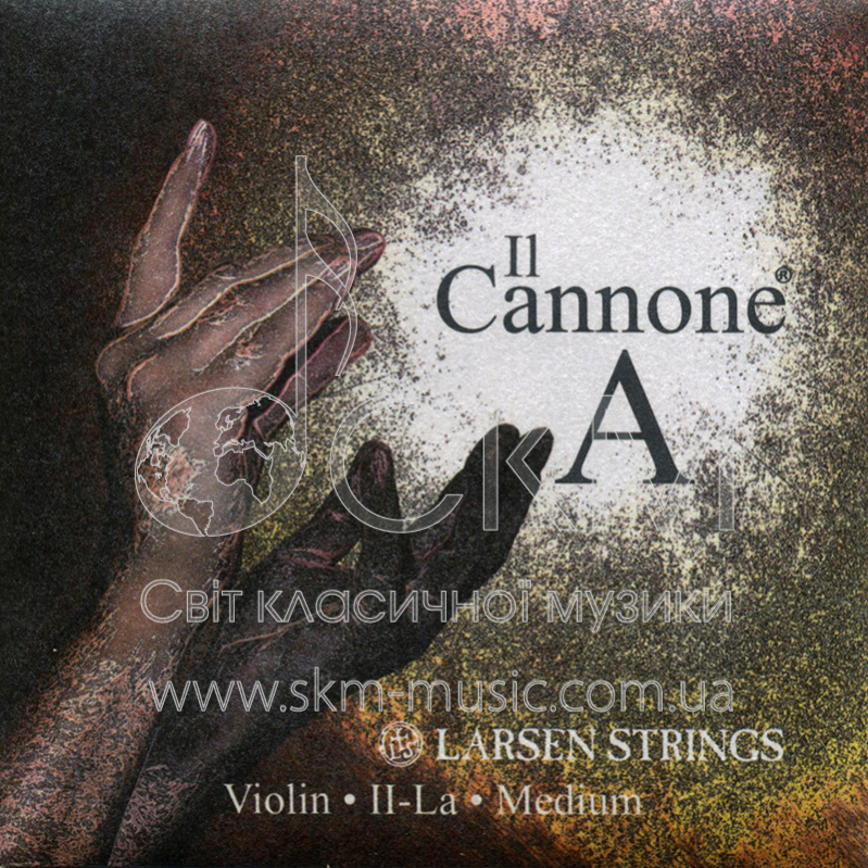 Струна для скрипки Ля LARSEN IL CANNONE, синтетика/алюминиевая обмотка
