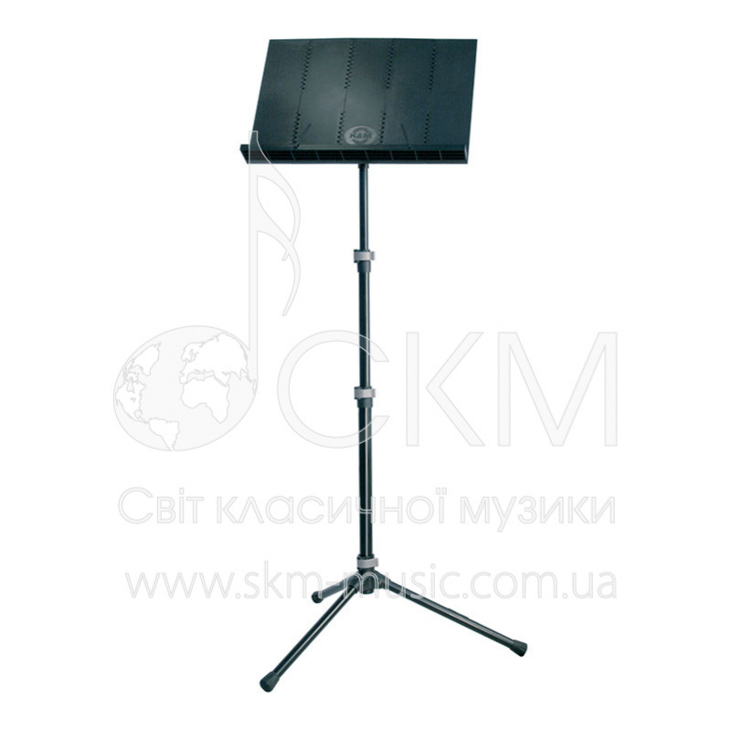 Пюпитр оркестровый K&M 12125, пластиковый складывающийся планшет (черный)