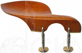 Подбородник для скрипки Tempel, модель Guarneri, самшит, титановые крепления, 28мм