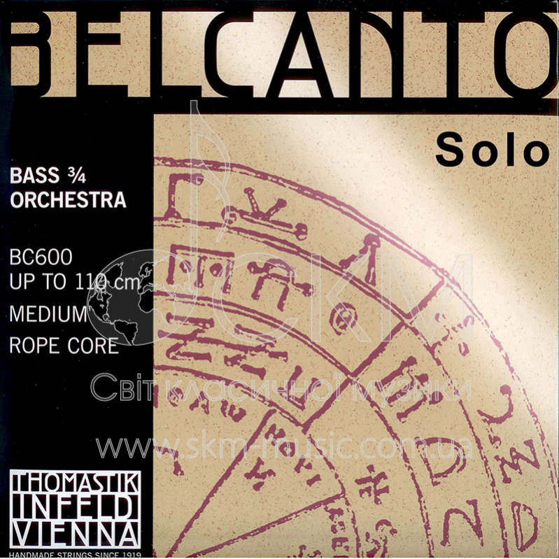 Ля THOMASTIK BELCANTO SOLO, сердечник синтетика/хромовая обмотка