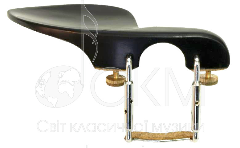 Подбородник для скрипки Guarneri, черное дерево с регулировочными винтами
