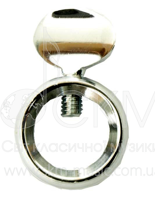 Кольцо с винтом для фиксации (виолончельный шпиль), никелированное