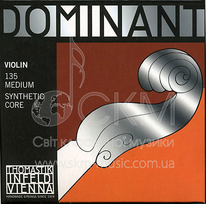 Ми THOMASTIK DOMINANT, хромсталь,чистая,  шарик