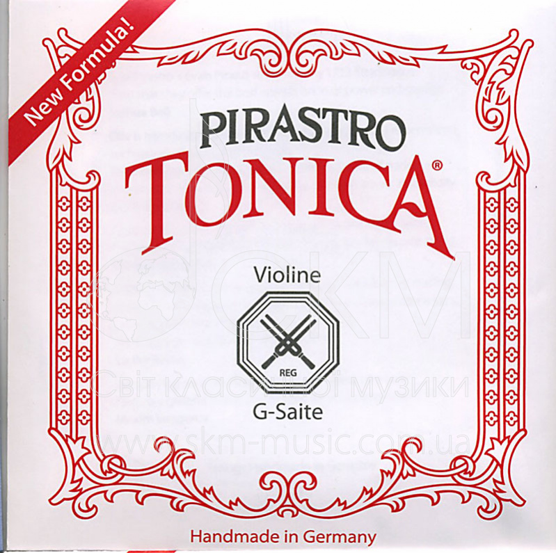Струна для скрипки Соль PIRASTRO TONICA малых размеров, нейлон/чистое серебро