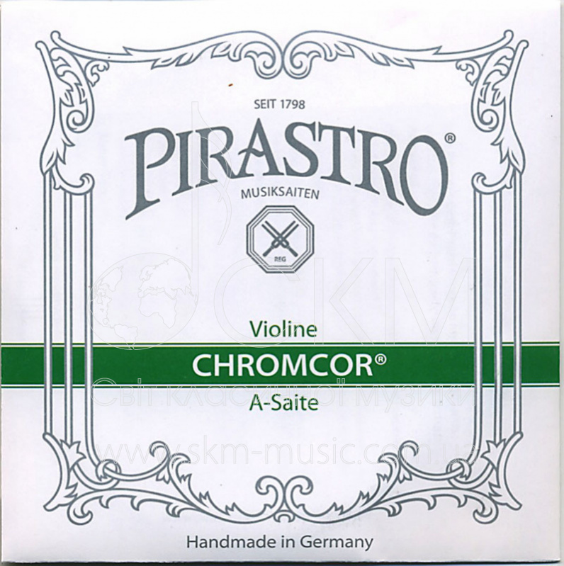 Струна для скрипки Ля PIRASTRO CHROMCOR малых размеров, сталь/хромсталь
